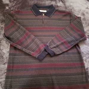 Imprints long sleeve collared shirt